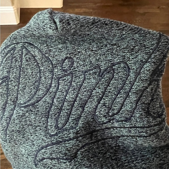 PINK navy blue crop hoodie size S - Picture 4 of 6